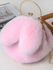 Foufurieux Women Plush Mini Shoulder Bag Female Messenger Bags Purses