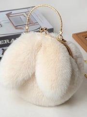 Foufurieux Women Plush Mini Shoulder Bag Female Messenger Bags Purses