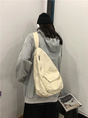 Foufurieux Women Shoulder Messenger Bag Canvas Crossbody Female Bag