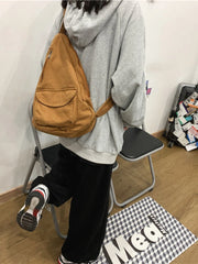 Foufurieux Women Shoulder Messenger Bag Canvas Crossbody Female Bag