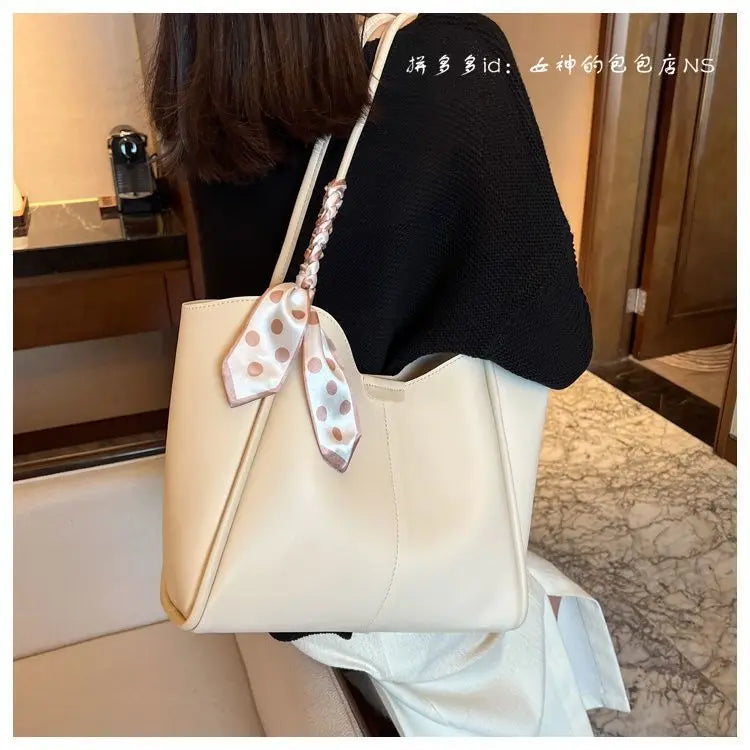 Foufurieux Famous Ribbon PU Leather Women Handbag Sweet One Shoulder Bag