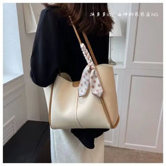 Foufurieux Famous Ribbon PU Leather Women Handbag Sweet One Shoulder Bag