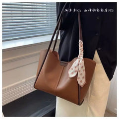Foufurieux Famous Ribbon PU Leather Women Handbag Sweet One Shoulder Bag