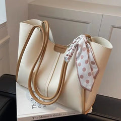 Foufurieux Famous Ribbon PU Leather Women Handbag Sweet One Shoulder Bag