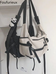Women Messenger Bags Lovely Multifunctional Canvas Shoulder Bag