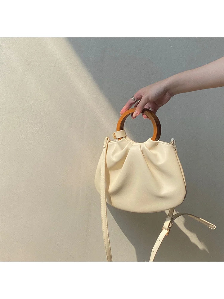 Foufurieux Buckle Shoulder Bag PU Leather Handbags