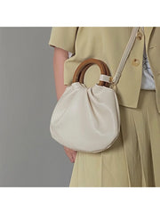 Foufurieux Buckle Shoulder Bag PU Leather Handbags