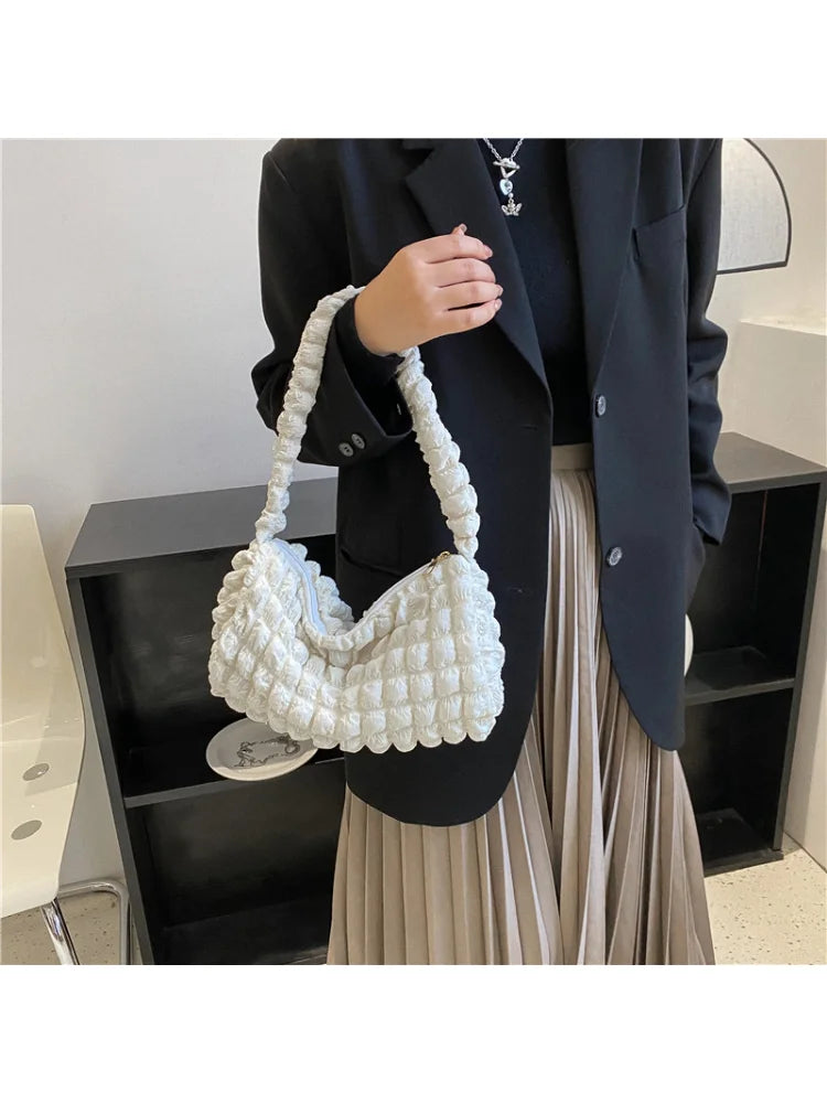 Quilted Shoulder Bags Nylon Tote Bag Waist Packs