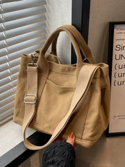 Foufurieux Canvas Bag Handbags High Capacity Light Wild NewFor Womenimalism Vers