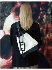 Foufurieux Large Capacity Canvas Cross Body Bucket Bag