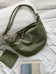Foufurieux Canvas Shoulder Bag Women Large Capacity Crossbody Messenger Handbag