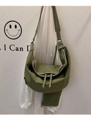 Foufurieux Canvas Shoulder Bag Women Large Capacity Crossbody Messenger Handbag