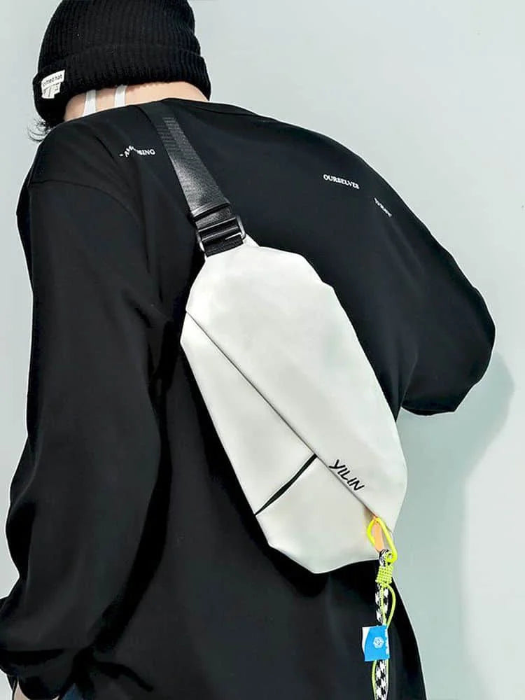 Foufurieux Chest Bag Men Small Bag Crossbody Sports Satchel