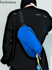 Foufurieux Chest Bag Men Small Bag Crossbody Sports Satchel
