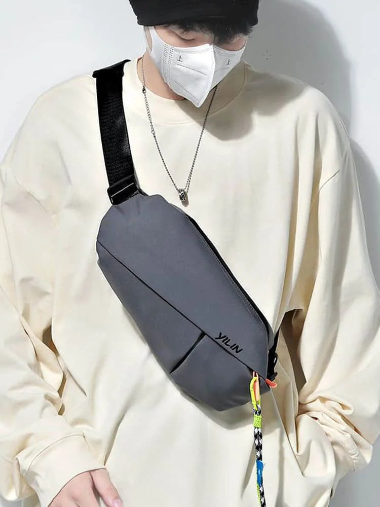Foufurieux Chest Bag Men Small Bag Crossbody Sports Satchel