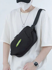 Foufurieux Chest Bag Men Functional Satchel Messenger Bag