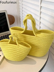 Foufurieux Lady Underarm Bag 2022New Shoulder Bag Retro Tote Bag