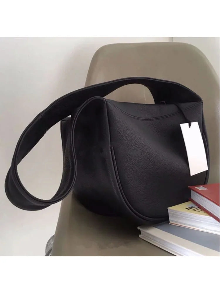 Foufurieux Leather Saddle Bags Women Shoulder Messenger Crossbody Bag