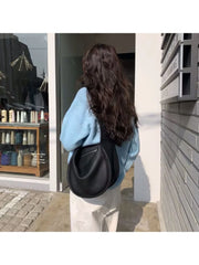 Foufurieux Leather Saddle Bags Women Shoulder Messenger Crossbody Bag