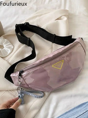 Foufurieux Women Waist Pack Clear Jelly Chest Bag Waterproof Outdoor Purse