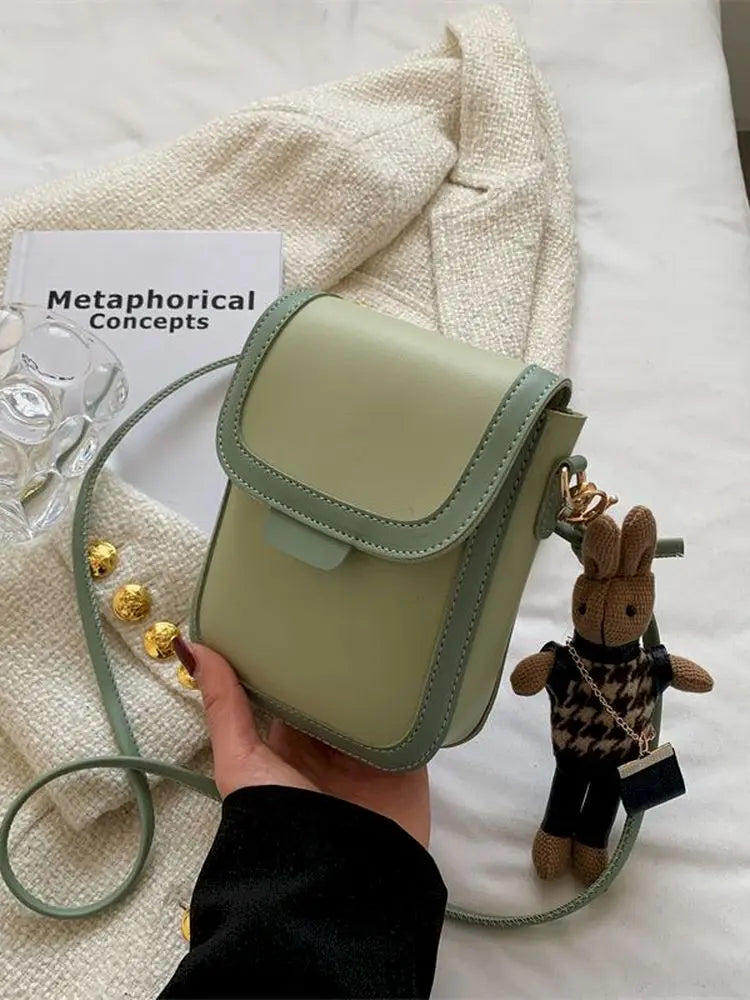 Foufurieux Leather Bags for Women Retro Crossbody Handbag