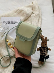 Foufurieux Leather Bags for Women Retro Crossbody Handbag