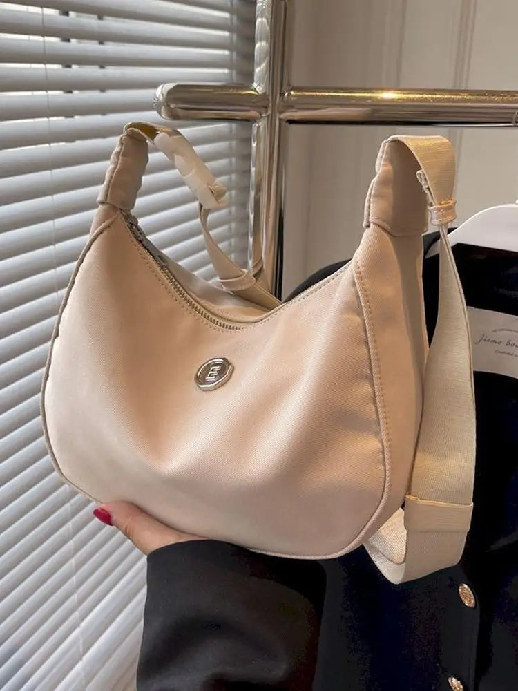 Foufurieux Pink Canvas Shoulder Bag for Woman