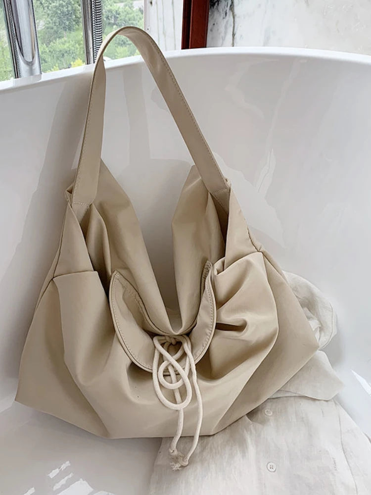 Large Capacity Women Casual Tote Soft Canvas Shoulder Messenger Bags