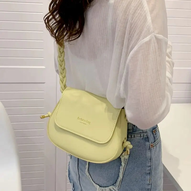 Foufurieux Leather Shoulder Bag Y2k Style