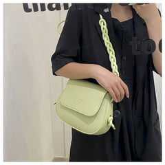 Foufurieux Leather Shoulder Bag Y2k Style