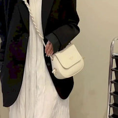 Foufurieux Leather Shoulder Bag Y2k Style
