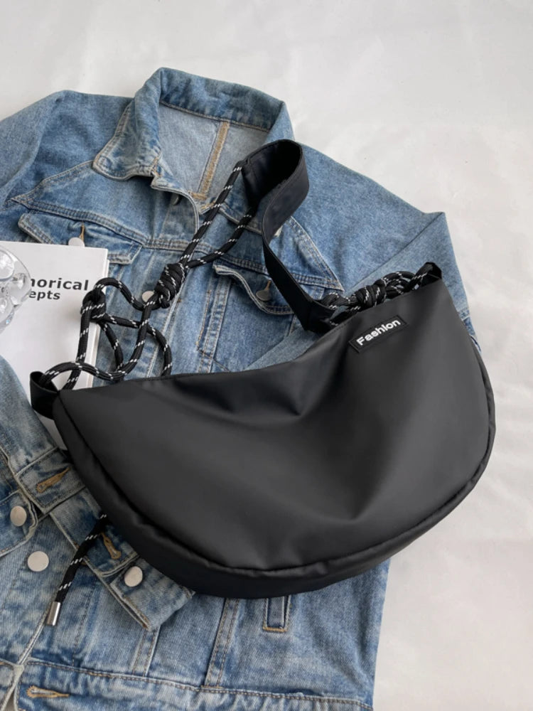 Foufurieux PVC Men Chest Bag Waterproof Zipper Outdoor Minimalist Bag Harajuku