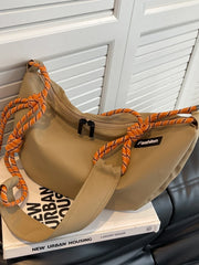 Foufurieux PVC Men Chest Bag Waterproof Zipper Outdoor Minimalist Bag Harajuku