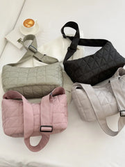 Foufurieux Plaid Quilted Crossbody Bag Pillow Messenger Bag Women