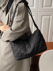 Foufurieux Plaid Quilted Crossbody Bag Pillow Messenger Bag Women