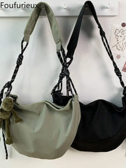 Foufurieux Men's Women's Shoulder Bag Leisure Student Bag