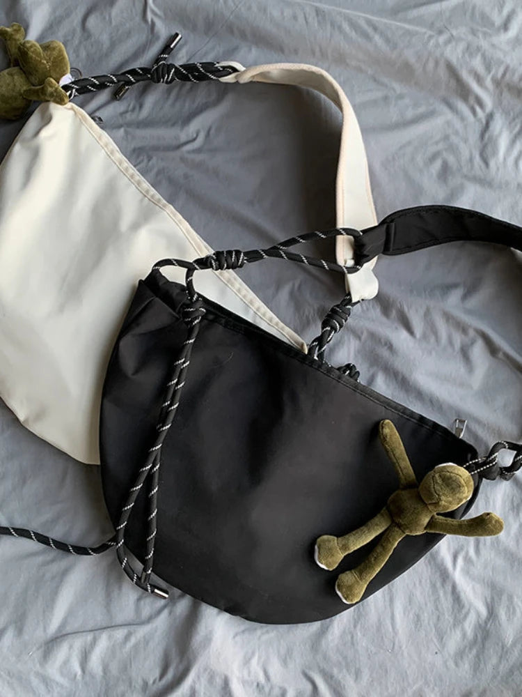 Foufurieux Men's Women's Shoulder Bag Leisure Student Bag