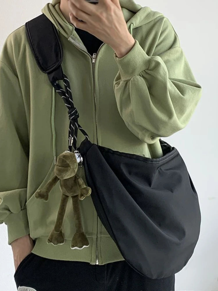 Foufurieux Men's Women's Shoulder Bag Leisure Student Bag