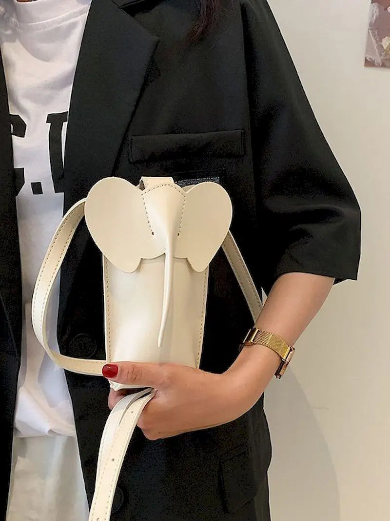 Elephant Shape Mini Crossbody Bag for Women