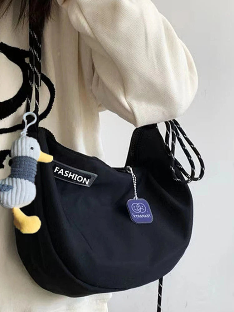 Waterproof Nylon Dumpling Bag Large-capacity Waist Bag Women