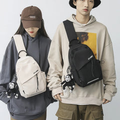 Foufurieux Nylon Canvas Small Bag Chest Bags Ins Light One Shoulder