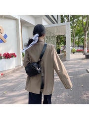 Foufurieux PU Leather Pleated Shoulder Bag for Women