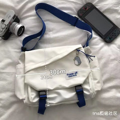 Foufurieux Panelled Shoulder Bag Women Crossbody Bag Nylon School Bag