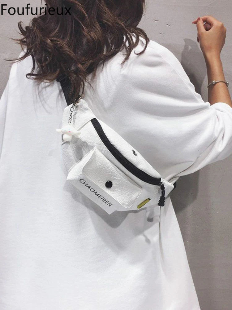 Foufurieux Small Leather Waist Bag Women