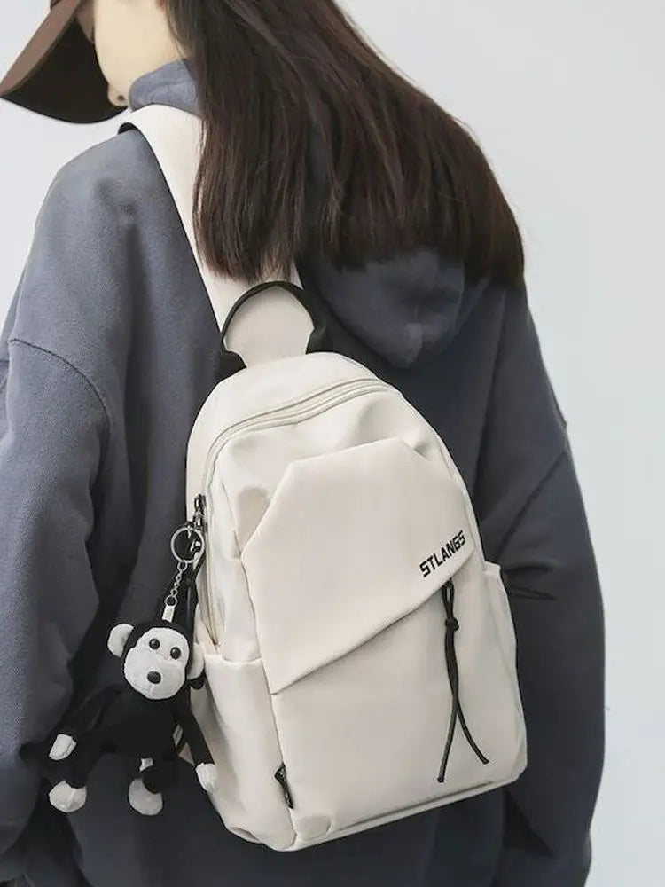 Foufurieux Solid Women Rucksack Bag Backpack for Teenage Girls