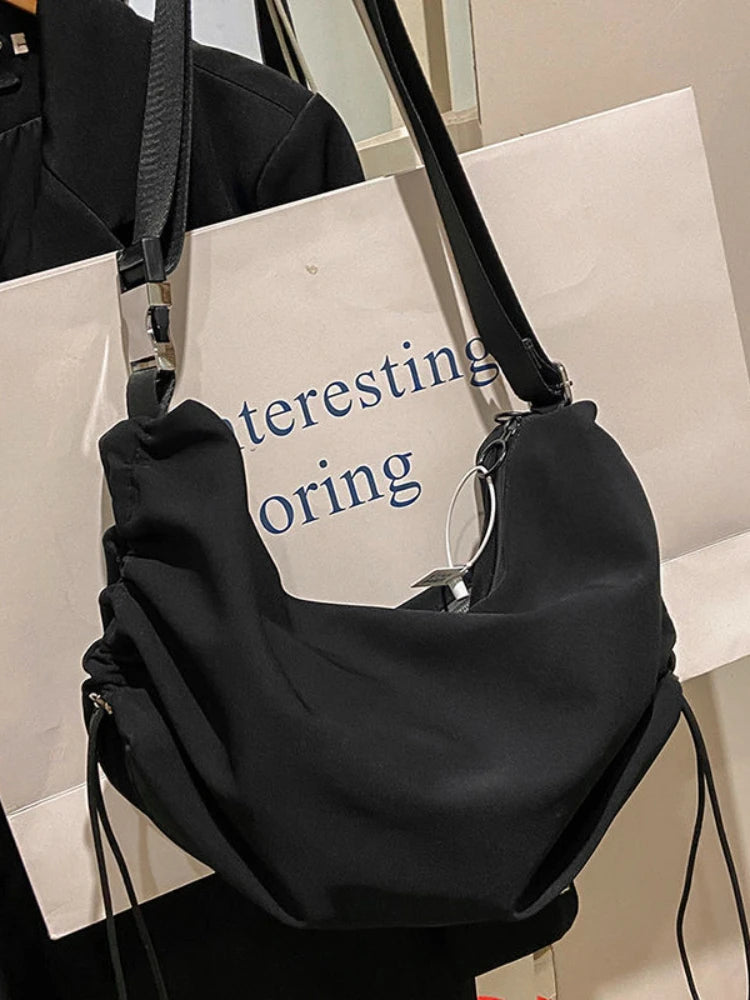 Foufurieux Canvas Crossbody Dumpling Bag Women