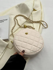 Women's Circular Bag Soft Leather Shoulder Crossbody Bag