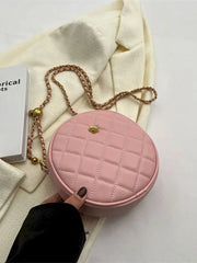 Women's Circular Bag Soft Leather Shoulder Crossbody Bag