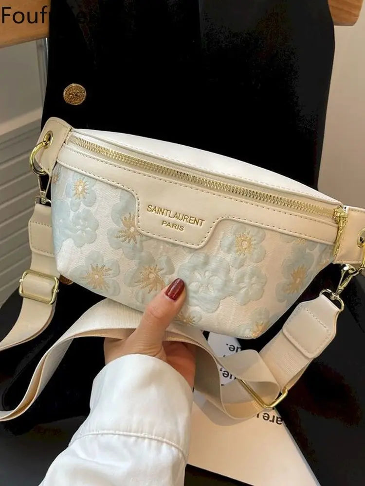 Foufurieux Women Summer High-end Messenger Chest Bag Y2k