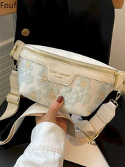 Foufurieux Women Summer High-end Messenger Chest Bag Y2k